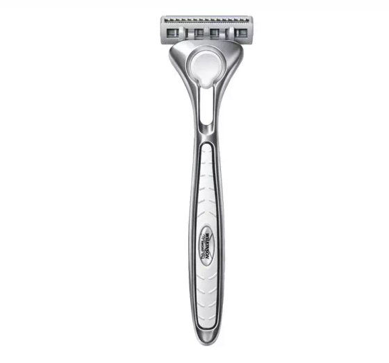 WILKINSON SWORD QUATTRO TITANIUM SENSITIVE МУЖСКОЙ СТАНОК ДЛЯ БРИТЬЯ + 5 КАРТРИДЖЕЙ