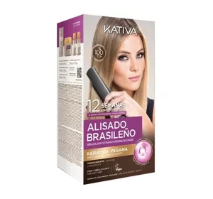 KATIVA ALISADO BRASILENO НАБОР ДЛЯ КЕРАТИНОВОГО ВЫПРЯМЛЕНИЯ ВОЛОС ДЛЯ БЛОНДИНОК