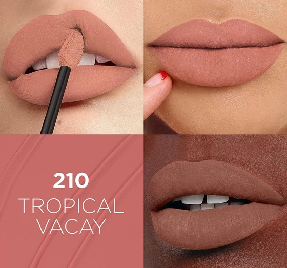 LOREAL INFAILLIBLE MATTE RESISTANCE РІДКА МАТОВА ПОМАДА 210 TROPICAL VACAY 5МЛ