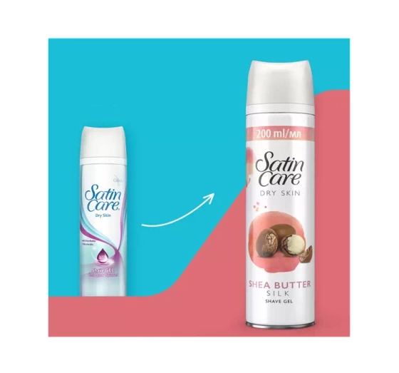 GILLETTE SATIN CARE ГЕЛЬ ДЛЯ ГОЛІННЯ ДЛЯ СУХОЇ ШКІРИ 200МЛ