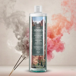 AVON SENSES EXTREME LIMITS FOR MEN ГЕЛЬ ДЛЯ МИТТЯ ТІЛА І ВОЛОССЯ 2В1 500МЛ