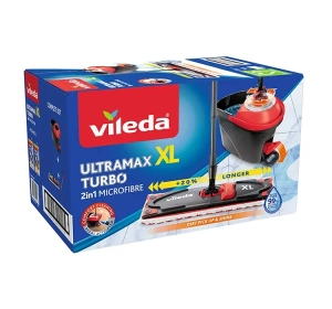 Vileda Ultramax Turbo XL 2in1 Microfibre набір обертового мопа з відром