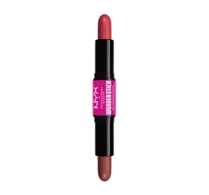 NYX PROFESSIONAL MAKEUP WONDER STICK ДВУСТОРОННИЕ РУМЯНА ДЛЯ ЩЕК 03 CORAL + DEEP PEACH 2x4Г