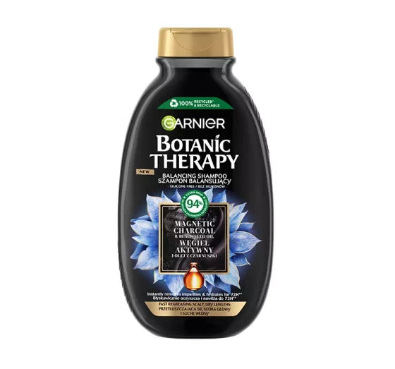 GARNIER BOTANIC THERAPY ШАМПУНЬ ДЛЯ СУХОГО ВОЛОССЯ З АКТИВОВАНИМ ВУГІЛЛЯМ 400МЛ