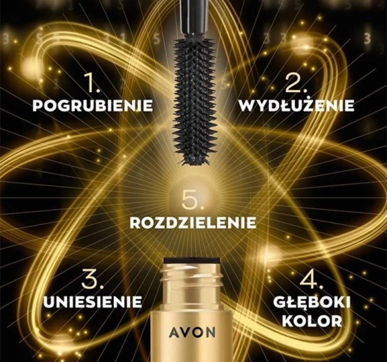 AVON 5 IN ONE LASH GENIUS ТУШ ДЛЯ ВІЙ BROWN BLACK 10МЛ