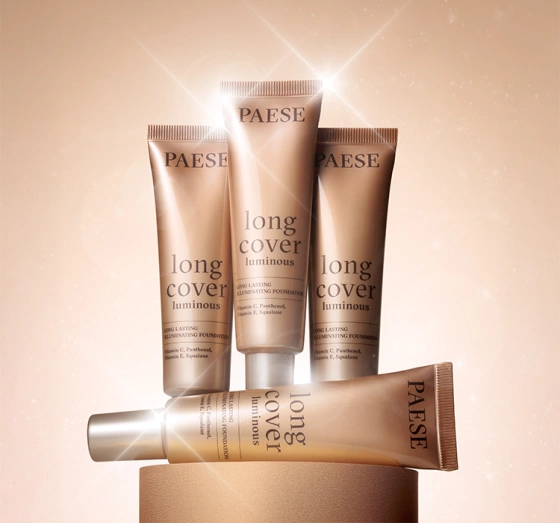 Paese Long Cover Luminous сяючий тональний крем для обличчя з атласним фінішем 1.5 Beige 30 мл