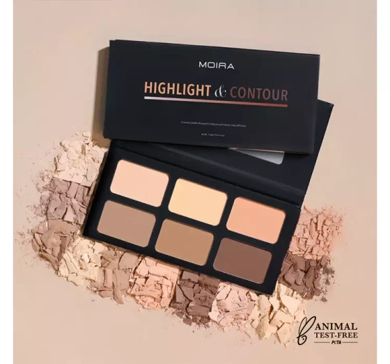 MOIRA HIGHLIGHT&CONTOUR ПАЛИТРА ДЛЯ КОНТУРИРОВАНИЯ ЛИЦА 33Г