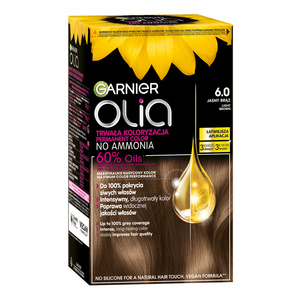 GARNIER OLIA СТОЙКАЯ КРАСКА ДЛЯ ВОЛОС БЕЗ АММИАКА 6.0 СВЕТЛО-КАШТАНОВЫЙ