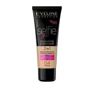 EVELINE SELFIE TIME УВЛАЖНЯЮЩЕЕ ТОНАЛЬНОЕ СРЕДСТВО И КОРРЕКТОР 04 NATURAL 30МЛ