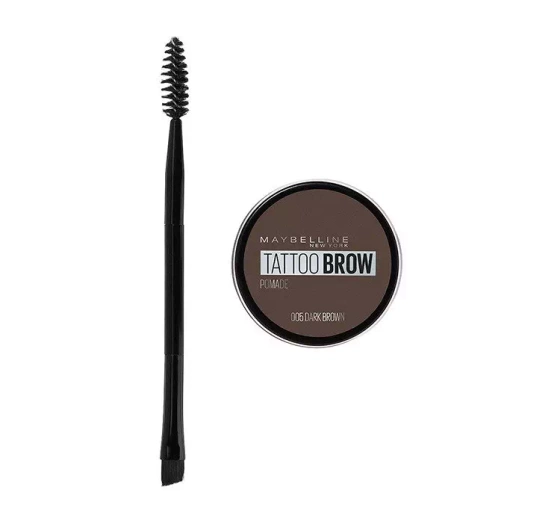 MAYBELLINE TATTOO BROW ВОДОСТІЙКА ПОМАДА ДЛЯ БРІВ З ПЕНЗЛИКОМ 05 DARK BROWN