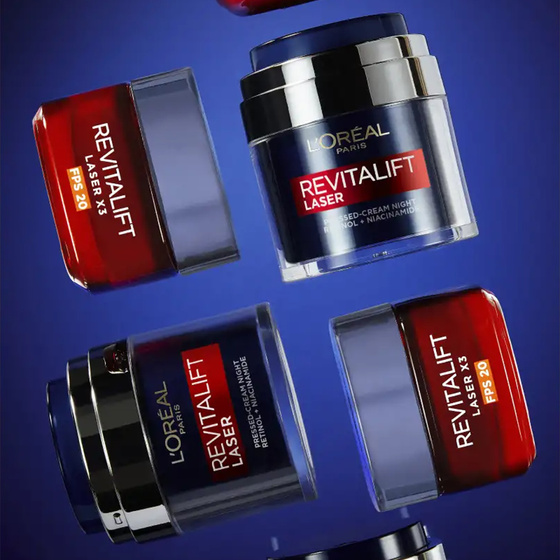 LOREAL REVITALIFT LASER RETINOL + NIACYNAMID КРЕМ ДЛЯ ОБЛИЧЧЯ 50МЛ