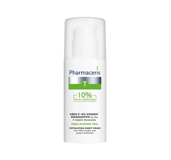 PHARMACERIS T SEBO ALMOND PEEL КРЕМ С 10% МИНДАЛЬНОЙ КИСЛОТОЙ НА НОЧЬ 50МЛ