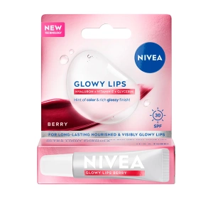 NIVEA Glow Lips бальзам для губ SPF30 Berry 10 мл
