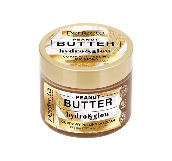 PERFECTA PEANUT BUTTER HYDRO & GLOW ЦУКРОВИЙ СКРАБ ДЛЯ ТІЛА 300Г