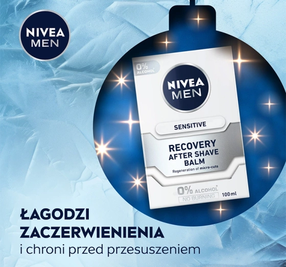 Нажмите на картинку, чтобы ее увеличить NIVEA MEN Feel Recovered Sensitive Duo набор мужской косметики: пена для бритья + бальзам после бритья