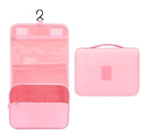 ECARLA РАСКЛАДНАЯ КОСМЕТИЧКА С КРЮЧКОМ РОЗОВАЯ