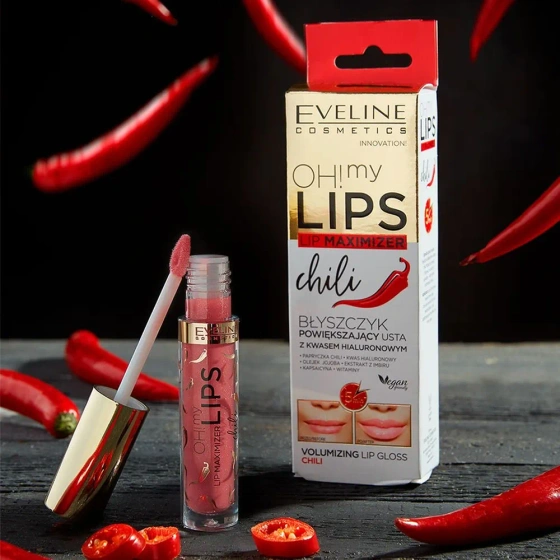 EVELINE OH MY LIPS LIP MAXIMIZER БЛИСК ЗБІЛЬШУЮЧИЙ ГУБИ ЧІЛІ 4,5МЛ