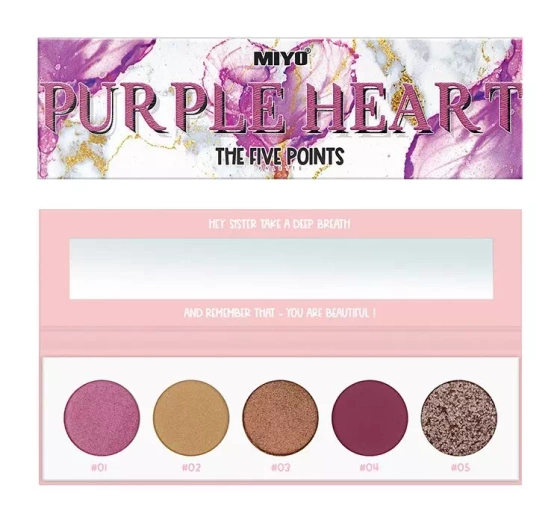MIYO FIVE POINTS COLOR BOX EDITION ПАЛЕТКА ТІНЕЙ 27 PURPLE HEART 6,5Г