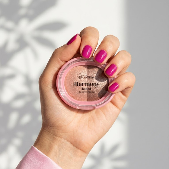 Lovely Harmony Baked Duo Eyeshadow дует блискучих тіней для повік 01 4 г