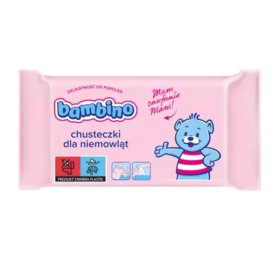 BAMBINO ДЕЛИКАТНЫЕ САЛФЕТКИ ДЛЯ НОВОРОЖДЕННЫХ 63 ШТ