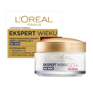 LOREAL  ЕКСПЕРТ ВІКУ НІЧНИЙ ЗМІЦНЮВАЛЬНИЙ КРЕМ 50+