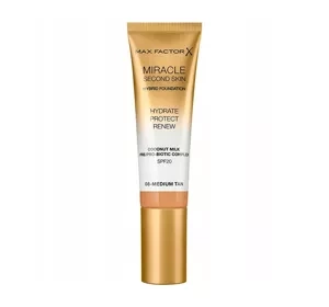 MAX FACTOR MIRACLE SECOND SKIN ТОНАЛЬНИЙ ЗАСІБ 08 MEDIUM TAN 30МЛ