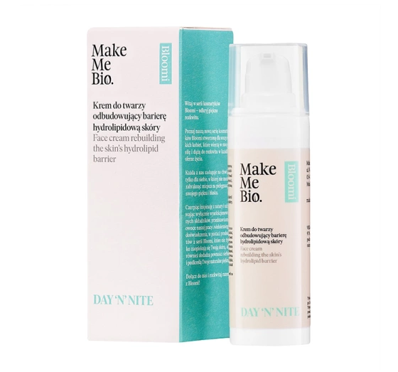 MAKE ME BIO BLOOMI DAY 'N' NITE MAKE ME BIO BLOOMI FOREVER YOUNG КРЕМ ДЛЯ ЛИЦА ДЛЯ ВОССТАНОВЛЕНИЯ ГИДРОЛИПИДНОГО БАРЬЕРА КОЖИ 30 МЛ