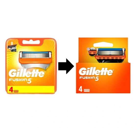 GILLETTE FUSION 5 ЛЕЗ КАРТРИДЖІ ДО СТАНКА 4 ШТ