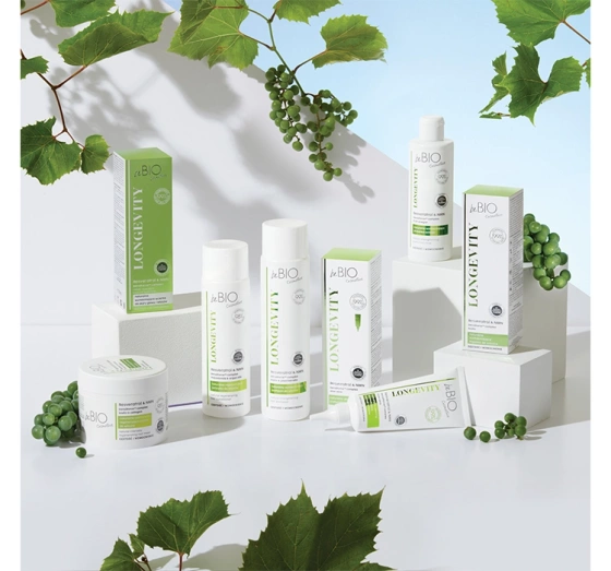 BEBIO LONGEVITY НАТУРАЛЬНИЙ ЗМІЦНЮЮЧИЙ ЛОСЬЙОН ДЛЯ ШКІРИ ГОЛОВИ ТА ВОЛОССЯ 100 МЛ