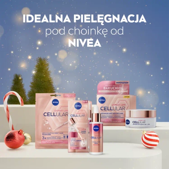 Nivea Cellular Expert Lift набір косметики для догляду за обличчям сироватка + крем з SPF30 + маска