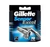 GILLETTE SENSOR EXCEL СМЕННЫЕ ЛЕЗВИЯ ДЛЯ БРИТВЫ 10 ШТУК