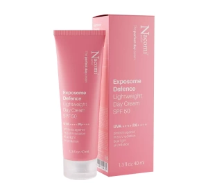 Nacomi Next Level Exposome Defence Lightweight Day Cream SPF50 легкий сонцезахисний крем SPF50 40мл