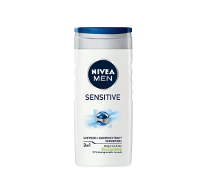 NIVEA MEN SENSITIVE ДЕЛІКАТНИЙ ГЕЛЬ ДЛЯ ДУШУ ДЛЯ ЧОЛОВІКІВ ДЛЯ ТІЛА, ОБЛИЧЧЯ І ВОЛОССЯ 250МЛ