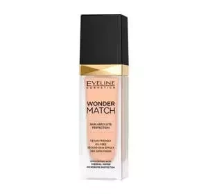 EVELINE WONDER MATCH РОСКОШНОЕ РАЗГЛАЖИВАЮЩЕЕ ТОНАЛЬНОЕ СРЕДСТВО 16 LIGHT BEIGE 30МЛ