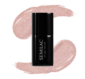 SEMILAC EXTEND 5в1 БАЗА ЛАК ТОП 804 GLITTER SOFT BEIGE 7МЛ