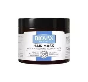 BIOVAX PREBIOTIC HAIR MASK ІНТЕНСИВНО РЕГЕНЕРУЮЧА ПРЕБІОТИЧНА МАСКА ДЛЯ ВОЛОССЯ 250МЛ