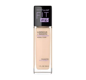 MAYBELLINE FIT ME LUMINOUS + SMOOTH ТОНАЛЬНИЙ ЗАСІБ 110 PORCELAIN 30МЛ