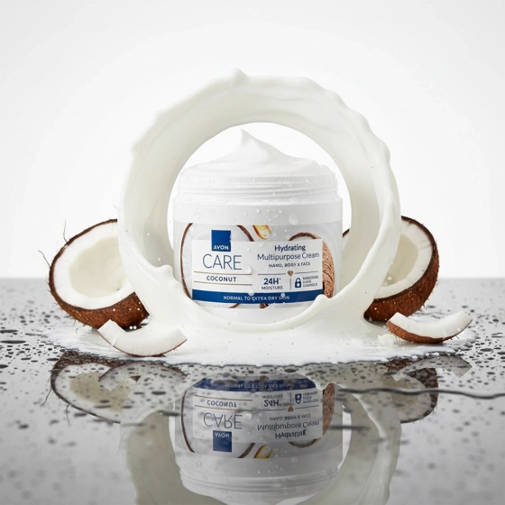 AVON CARE УНІВЕРСАЛЬНИЙ КРЕМ ДЛЯ ОБЛИЧЧЯ, РУК І ВСЬОГО ТІЛА З КОКОСОВОЮ ОЛІЄЮ 400МЛ