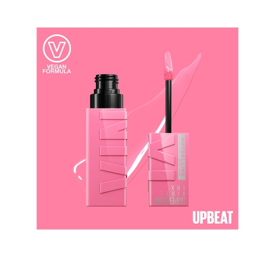 MAYBELLINE SUPERSTAY VINYL INK ВИНИЛОВАЯ ПОМАДА ДЛЯ ГУБ 155 UPBEAT 4,2МЛ