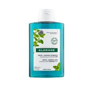 KLORANE DETOX ОЧИЩАЮЧИЙ ШАМПУНЬ З ОРГАНІЧНОЮ М'ЯТОЮ 200МЛ