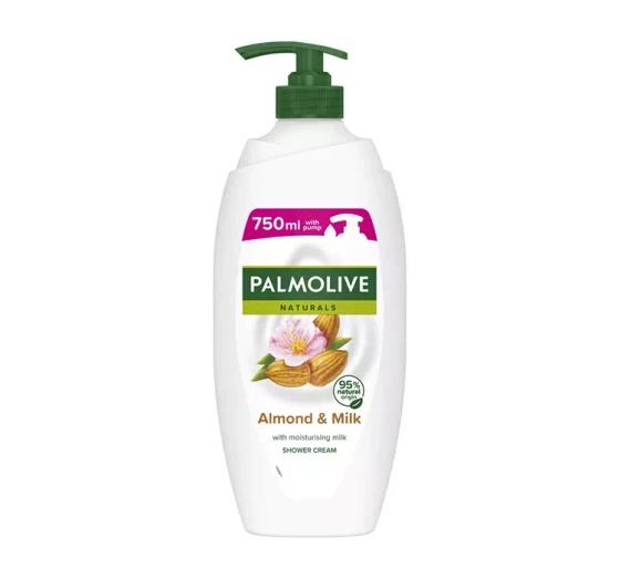 PALMOLIVE NATURALS ГЕЛЬ ДЛЯ ДУШУ З ДОЗАТОРОМ ALMOND & MILK 750МЛ