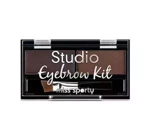 MISS SPORTY EYEBROW KIT STUDIO НАБІР ДЛЯ МАКІЯЖУ БРІВ 001 MEDIUM BROWN
