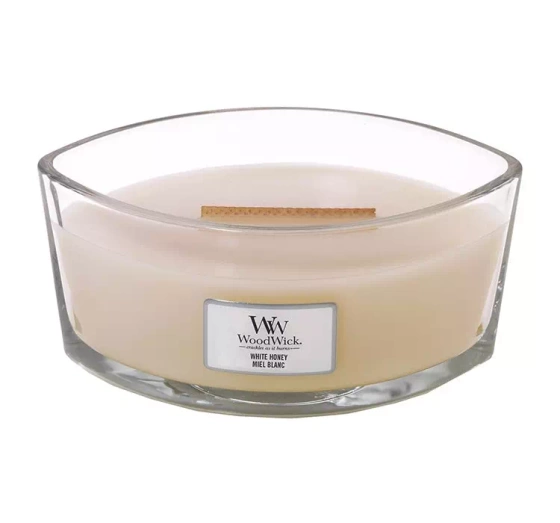 Нажмите на картинку, чтобы ее увеличить WOODWICK ELLIPSE CANDLE АРОМАТИЧЕСКАЯ СВЕЧА WHITE HONEY 453,6 Г