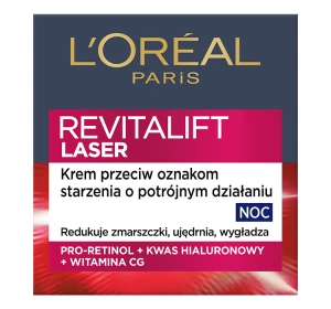 LOREAL REVITALIFT LASER X3 ANTI AGE КРЕМ 40+ НА НОЧЬ 50МЛ