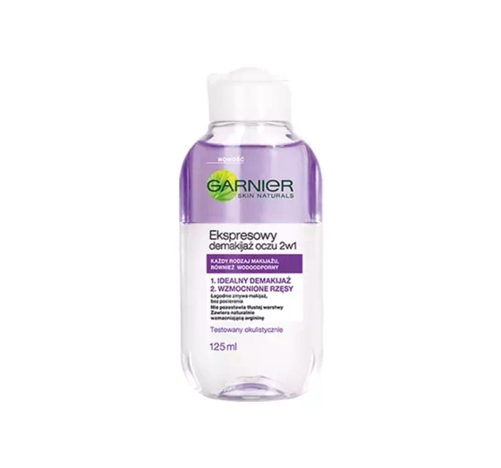 GARNIER SKIN NATURALS EXPRESS 2IN1 ЗАСІБ ДЛЯ ДЕМАКІЯЖУ ОЧЕЙ 125МЛ