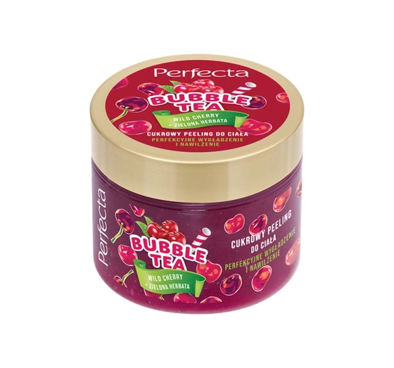 PERFECTA BUBBLE TEA ПІЛІНГ ДЛЯ ТІЛА WILD CHERRY + GREEN TEA 300Г