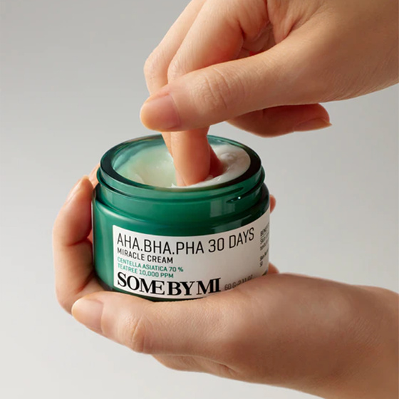 Нажмите на картинку, чтобы ее увеличить Some By Mi AHA BHA PHA 30 Days Miracle Cream успокаивающий крем для проблемной кожи 60 мл