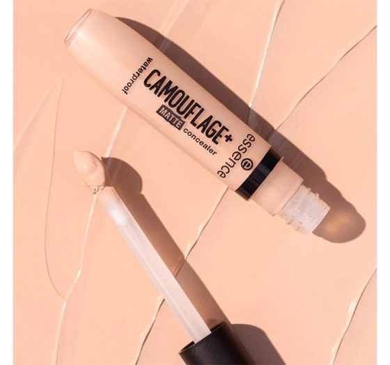 Натисніть на картинку, щоб її збільшити Essence Camouflage+ Matte Waterproof рідкий криючий коректор 130 8 мл