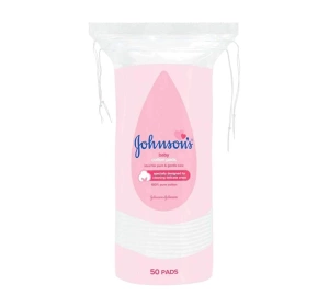 Johnson's Baby  хлопковые косметические диски для младенцев, 50 штук