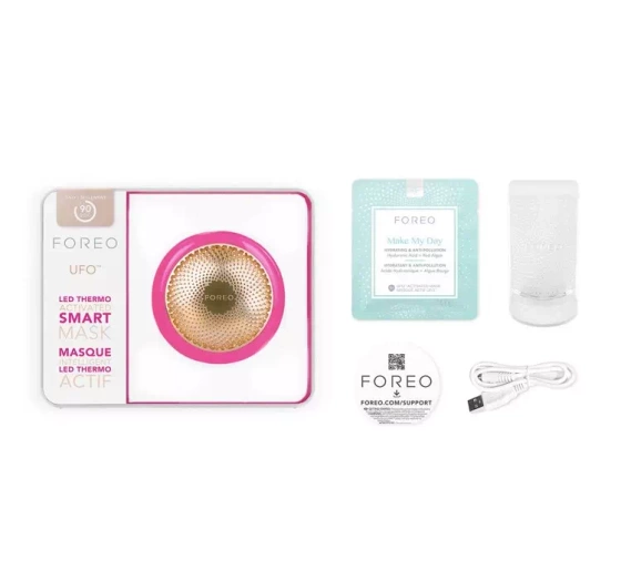 FOREO UFO УСТРОЙСТВО ДЛЯ ИНТЕЛЛЕКТУАЛЬНОГО УХОДА С МАСКОЙ FUCHSIA